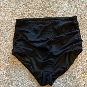 KIAVA Black High-Waisted Swim Bottoms